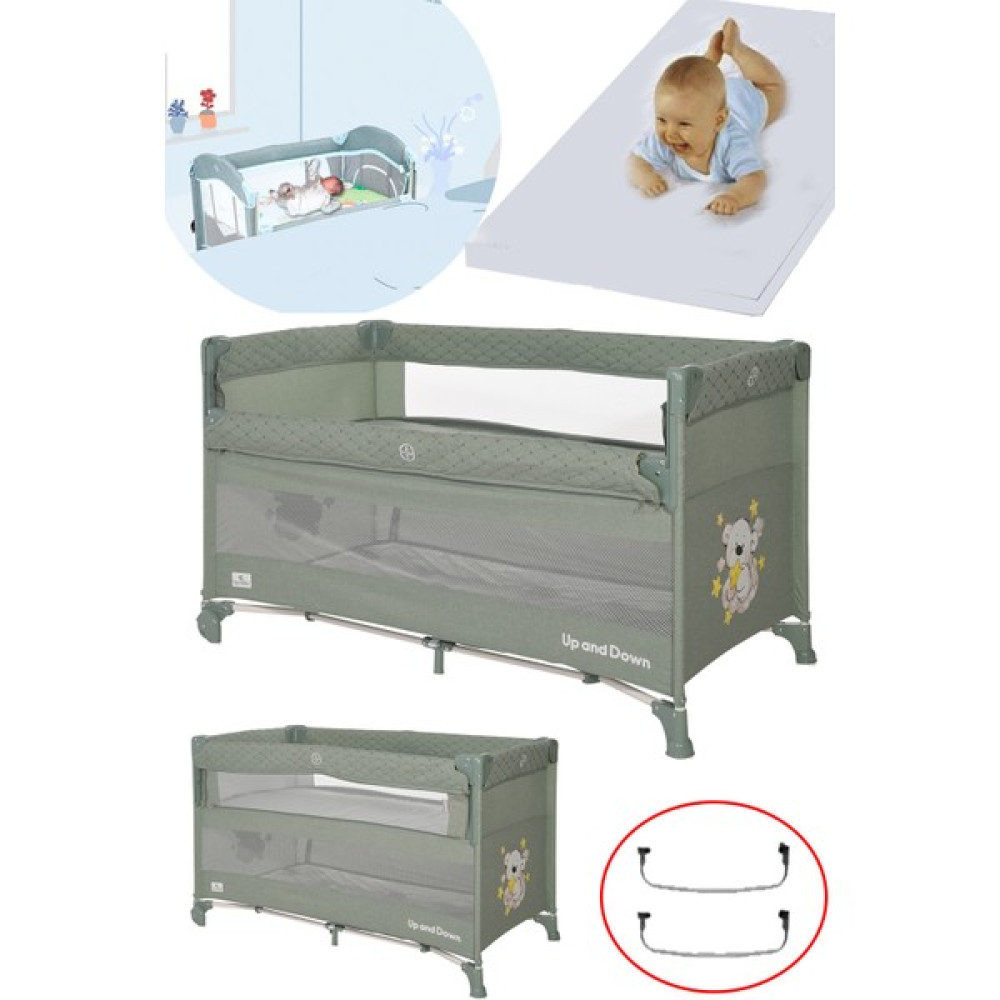 Lorell Lorelli Up And Down 60X120 Bebek Anne Yanı Oyun Parkı Yatak Beşik Yatak Hediye - Yeşil Park Yatak / Oyun Parkı Fiyatı