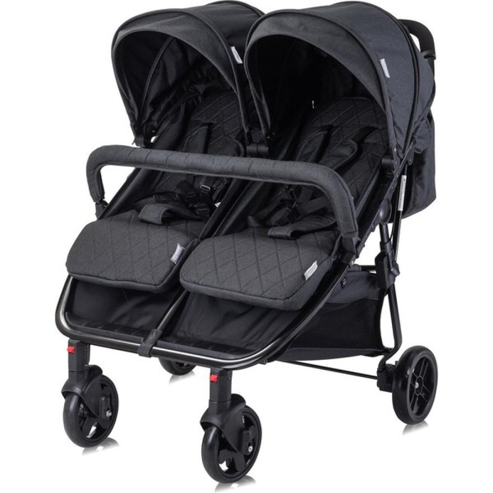 Lorelli Duo İkiz Bebek Arabası – Black - Siyah Bebek Arabası-Puset Aksesuarları Fiyatı
