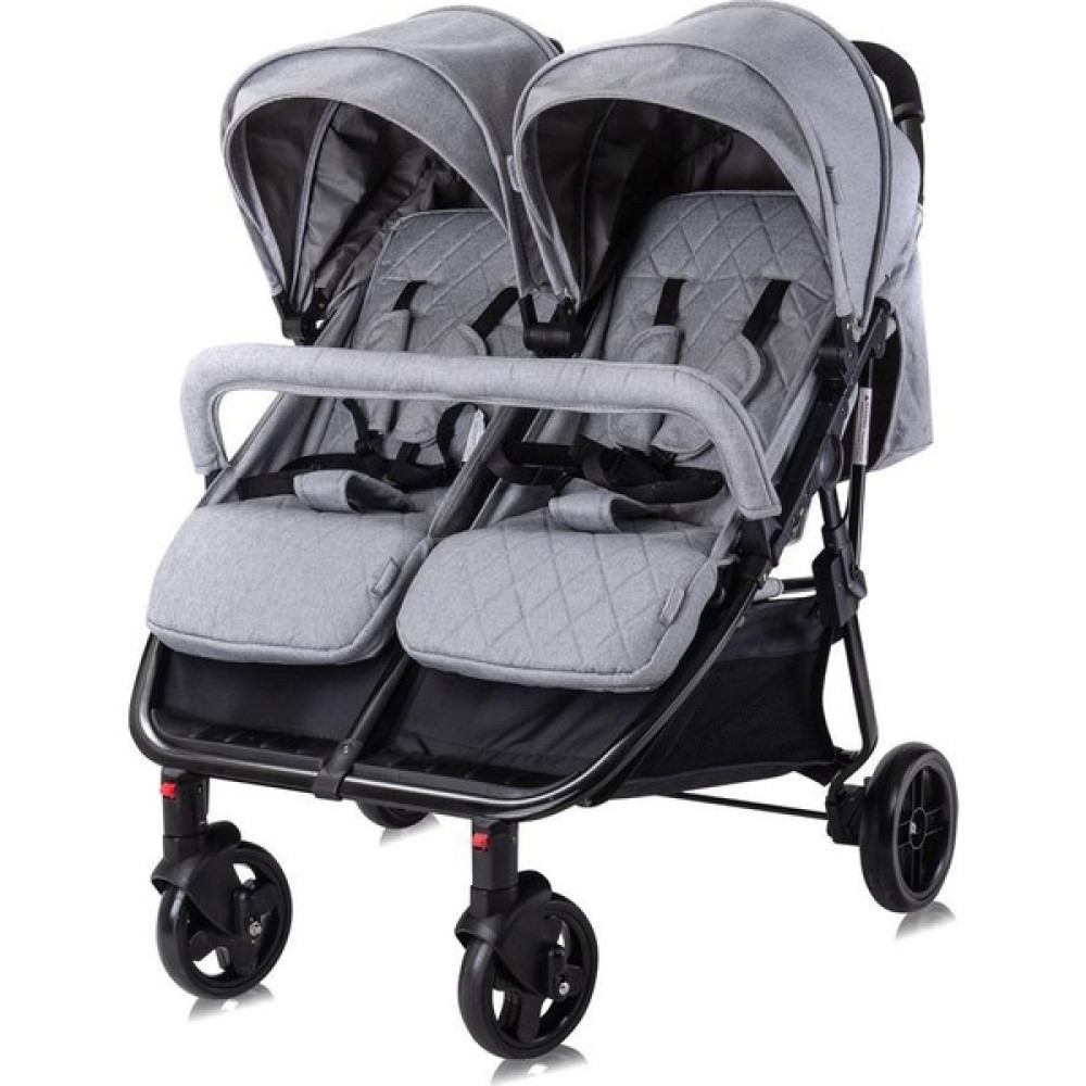 Lorelli Duo İkiz Bebek Arabası – Grey - Gri Bebek Arabası-Puset Aksesuarları Fiyatı