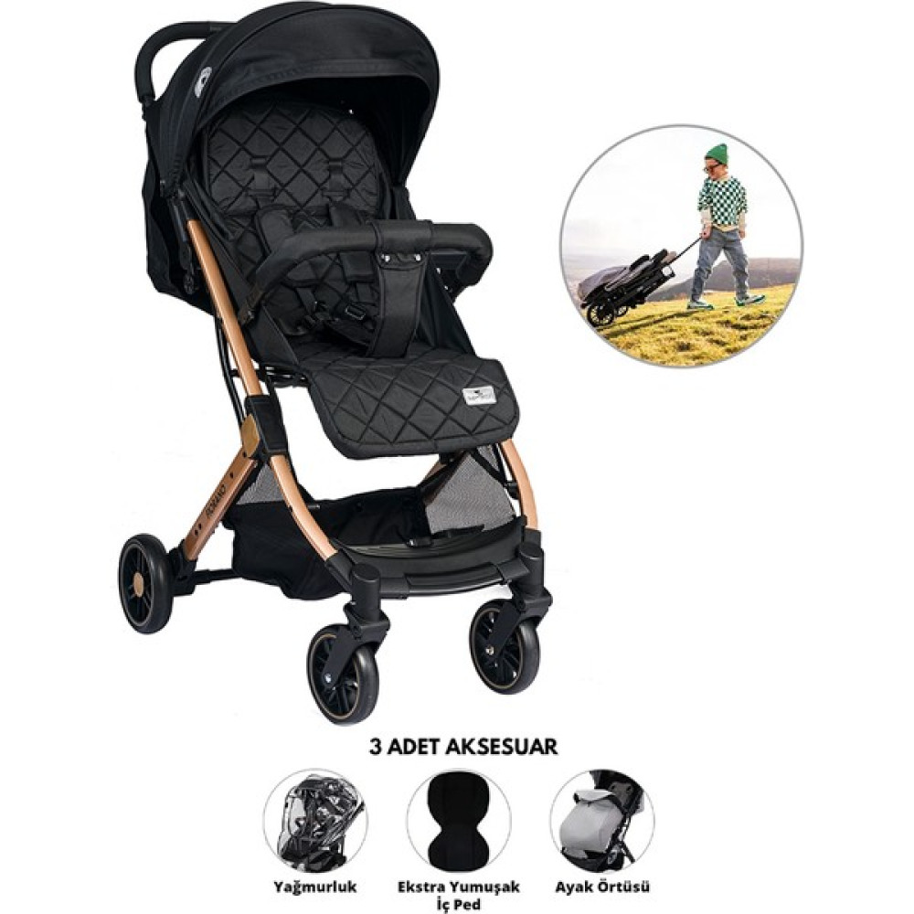 Lorelli Fiorano Kabin Boy Bebek Arabası - Black - Siyah Bebek Arabası-Puset Aksesuarları Fiyatı