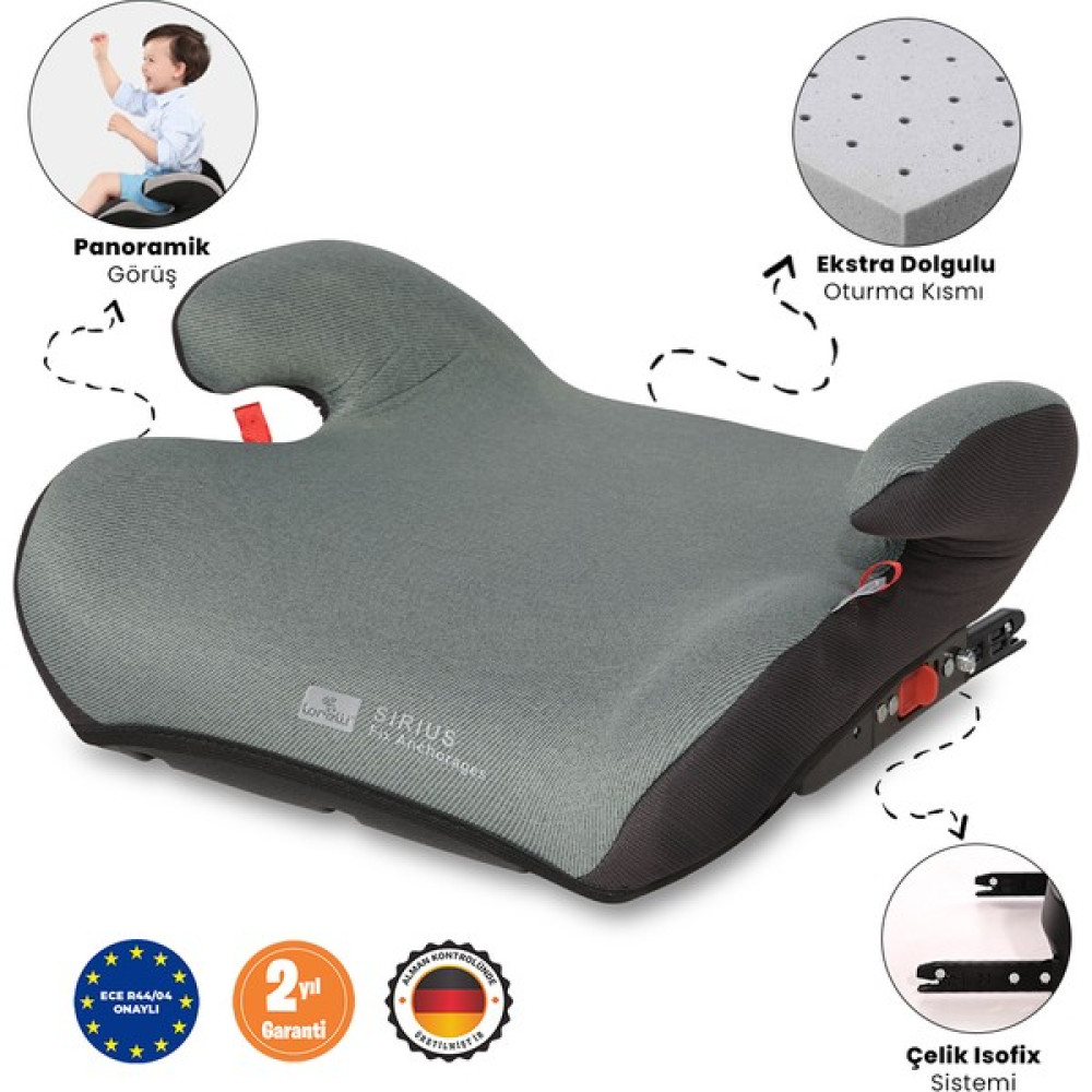 Lorelli Sirius Fix Isofix Yükseltici - Yeşil Bebek Oto Koltuk Yükseltici Fiyatı