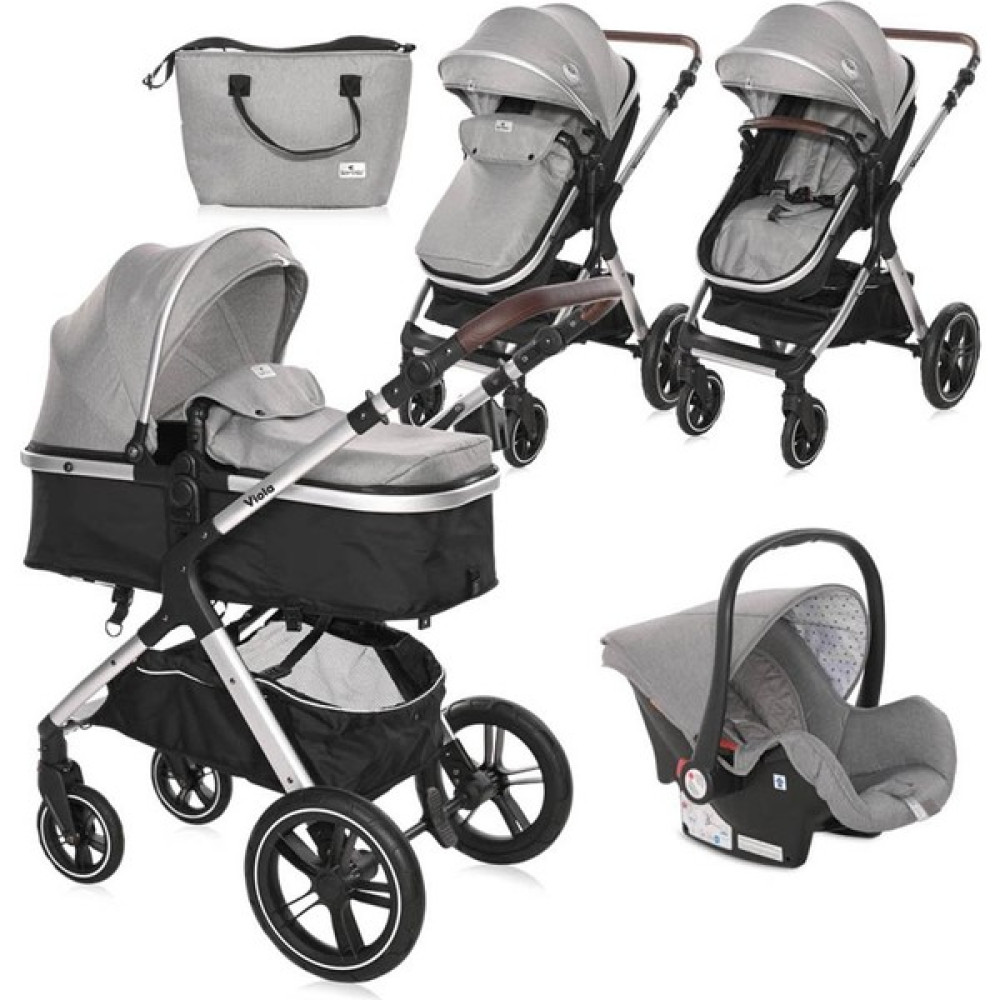 Lorelli Viola Travel Sistem Bebek Arabası - Opaline Grey - Gri Bebek Arabası-Puset Aksesuarları Fiyatı
