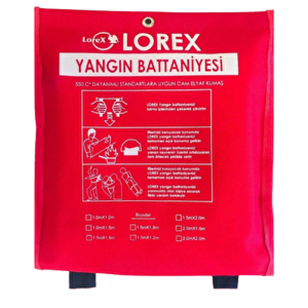 Lorex Lr-fb1010c Yangın Battaniyesi 100cm X100cm Çantalı İş Güvenliği Ürünleri Fiyatı