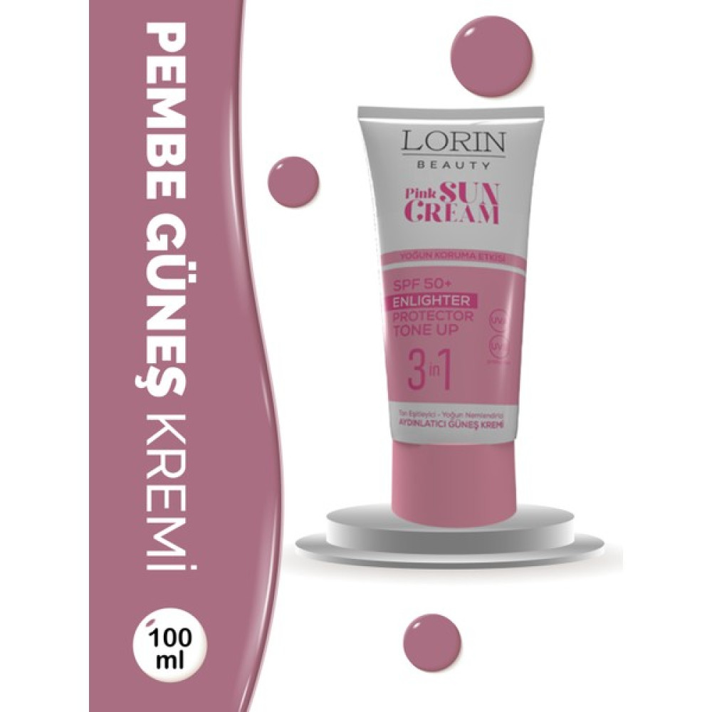 Lorin Beauty Aydınlatıcı Pembe Güneş Kremi 100 ml Güneş Kremleri ve Losyonları Fiyatı