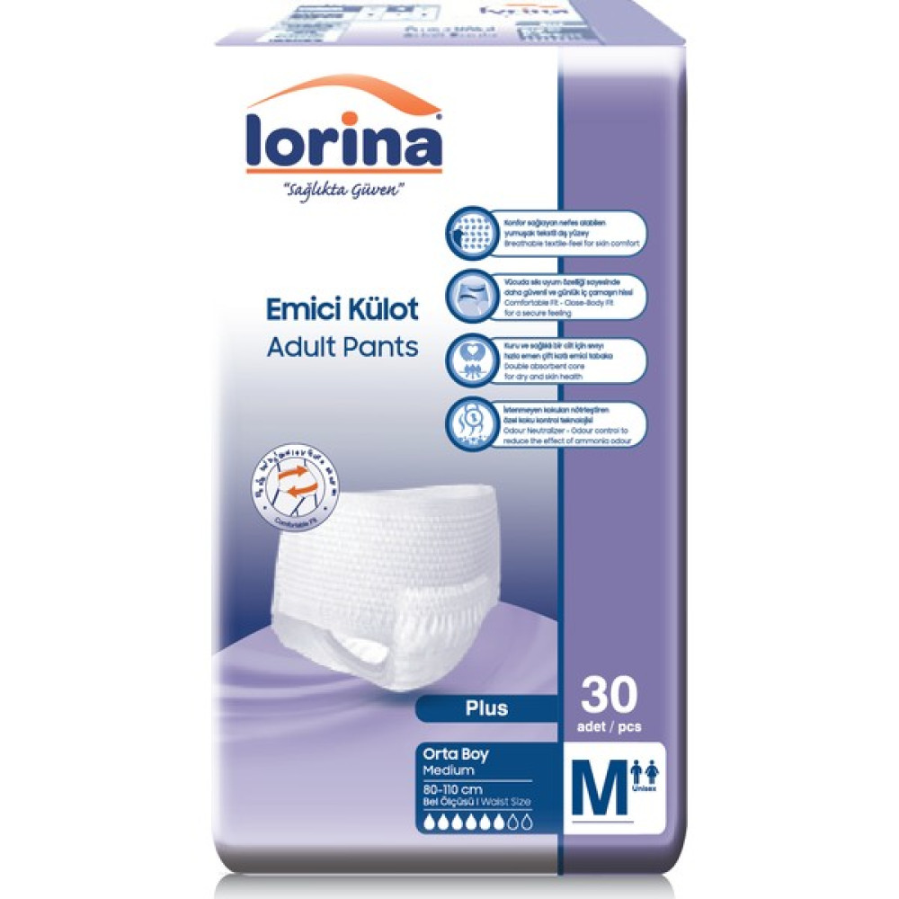 Lorina Emici Külot Hasta Bezi Medium 30 Adet Hasta Bezleri ve Temizliği Fiyatı