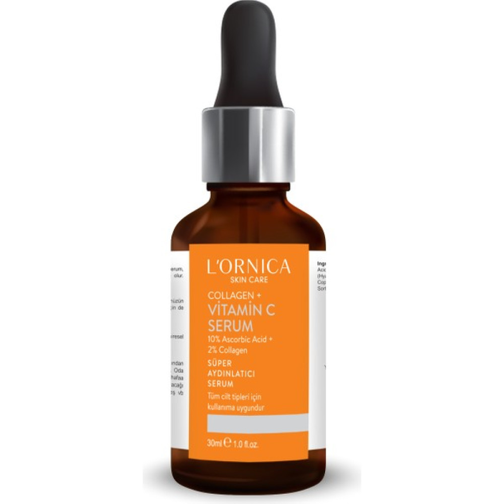L'ornica Aydınlatıcı C Vitamini Serumu (Vitamin C + Kolejan + Hyaluronic Acid) 30 ml Anti-Aging / Yaşlanma Karşıtı Fiyatı