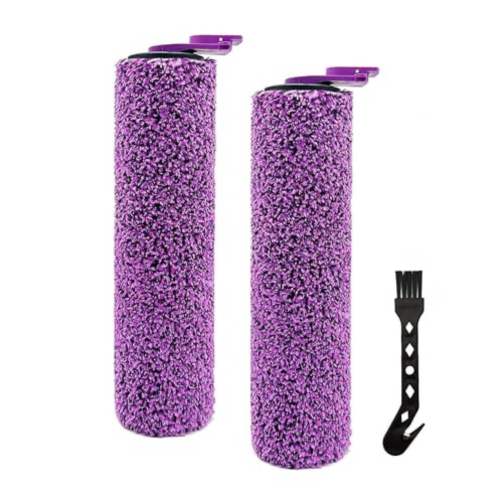 LOSKLENO 2 Pack Brush Roller Compatible with Shark Steam Pickup 3-in-1 Steam Mop, Model SD200/SD201/SD201C/SD201Q/SD205, (2 Brush Roller + 1 Cleaning Brush)