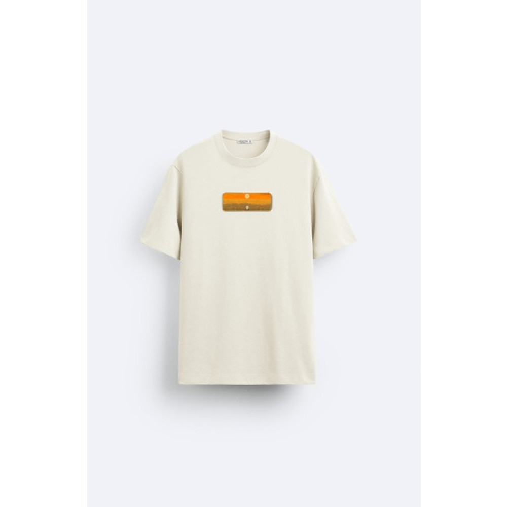 Loss Buttom Ağır Kumaş Sun T-Shirt Erkek T-shirt Fiyatı