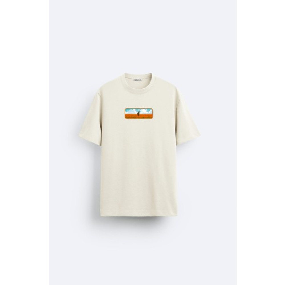 Loss Buttom Ağır Kumaş Traveler Man T-Shirt Erkek T-shirt Fiyatı