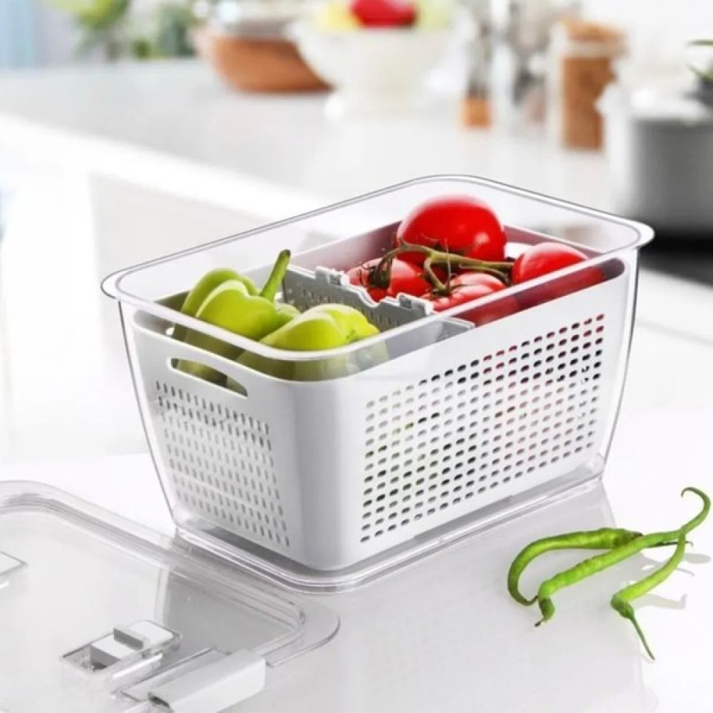 Lossa Süzgeçli Saklama Kabı - Beyaz - 5 Lt Saklama Kapları Fiyatı