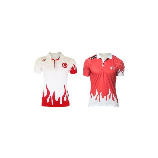 Lotto R0294 Kırmızı - Beyaz T Shirt
