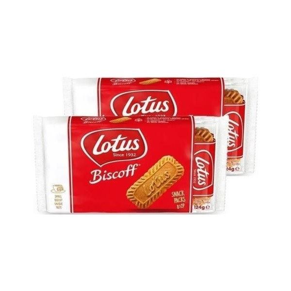 Lotus Biscoff Atıştırmalık Karamelize Lezzet 2x124 G Vegan Dostu Doğal Malzemelerle - 248 gr Diğer Fiyatı