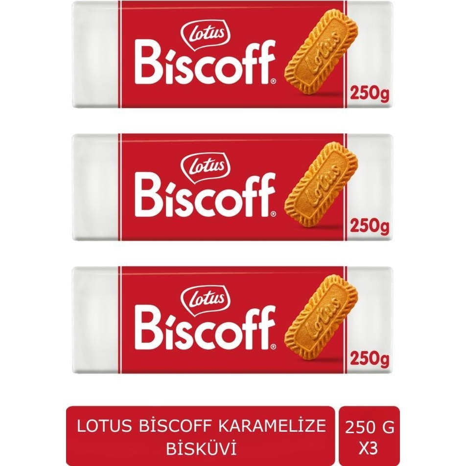 Lotus Biscoff Çıtır Kurabiye 250 gr x 3 Adet - 750 gr Giyim & İç Giyim Fiyatı