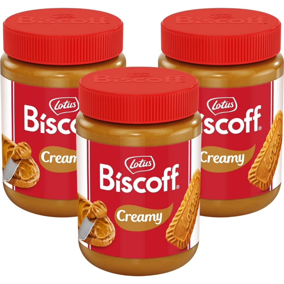 Lotus Biscoff Creamy Sürülebilir Krem 400 G X3 – Karamelize Bisküvi Lezzetli Set - 400 gr Diğer Fiyatı