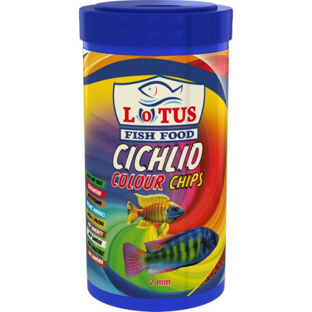 Lotus Cichlid Colour Chips 1000 ml Astaxanthin Akvaryum Balık Renklendirme Yemi Evcil Hayvan Ürünleri Fiyatı