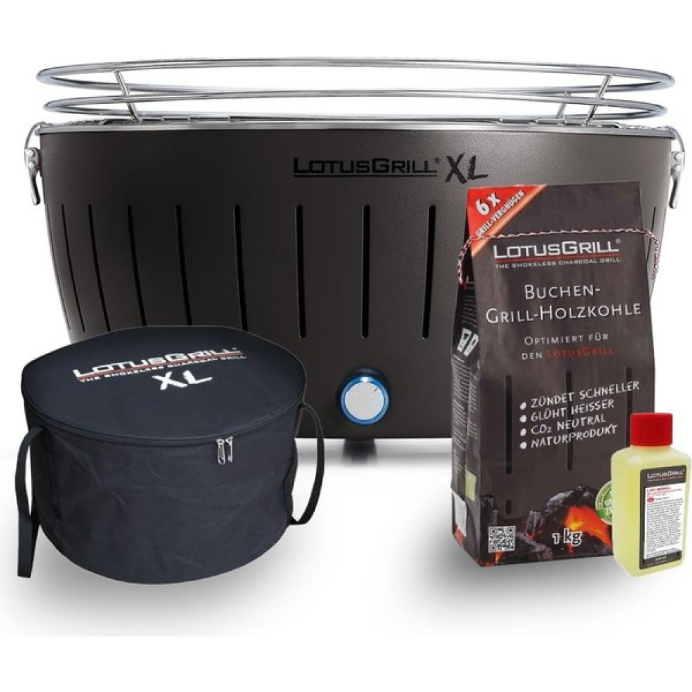 Lotus Grill Lotusgrill Xl Kömürlü Dumansız Mangal Antrasit Gri Set ( Çanta + 1kg Kömür + Yakıt Jeli ) Bahçe Mangalı & Barbekü Fiyatı