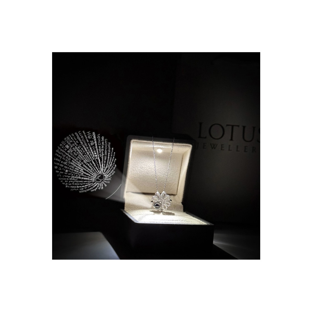 LOTUS JW 100 DİLDE SENİ SEVİYORUM YAZAN AŞK KOLYESİ | 925 Ayar Gümüş Kolye Gümüş Kolye Fiyatı