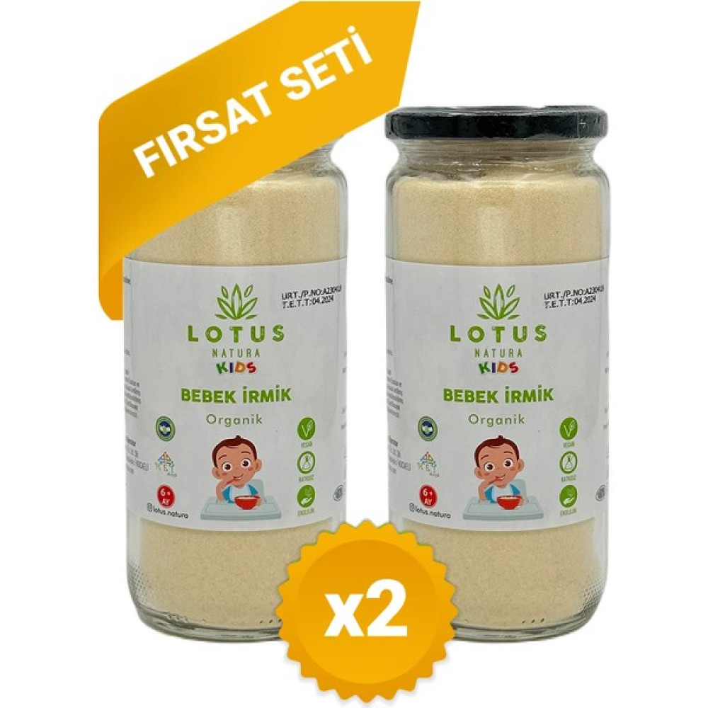 Lotus Natura 2'li Bebek Irmiği Seti +6 Ay Bebek Mamaları Fiyatı