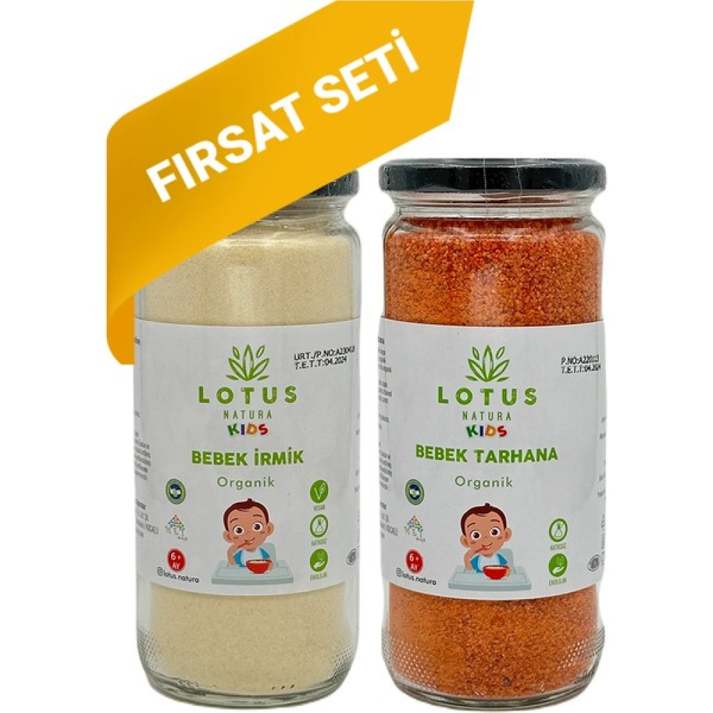 Lotus Natura Bebek Tarhana- Bebek Irmik Set +6 Ay Bebek Mamaları Fiyatı