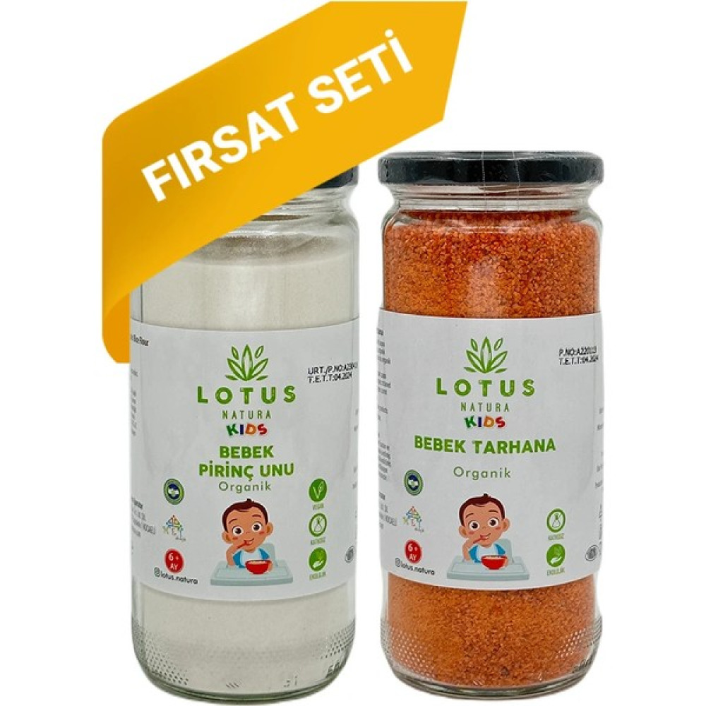 Lotus Natura Bebek Tarhana- Bebek Pirinç Unu Seti +6 Ay Bebek Mamaları Fiyatı