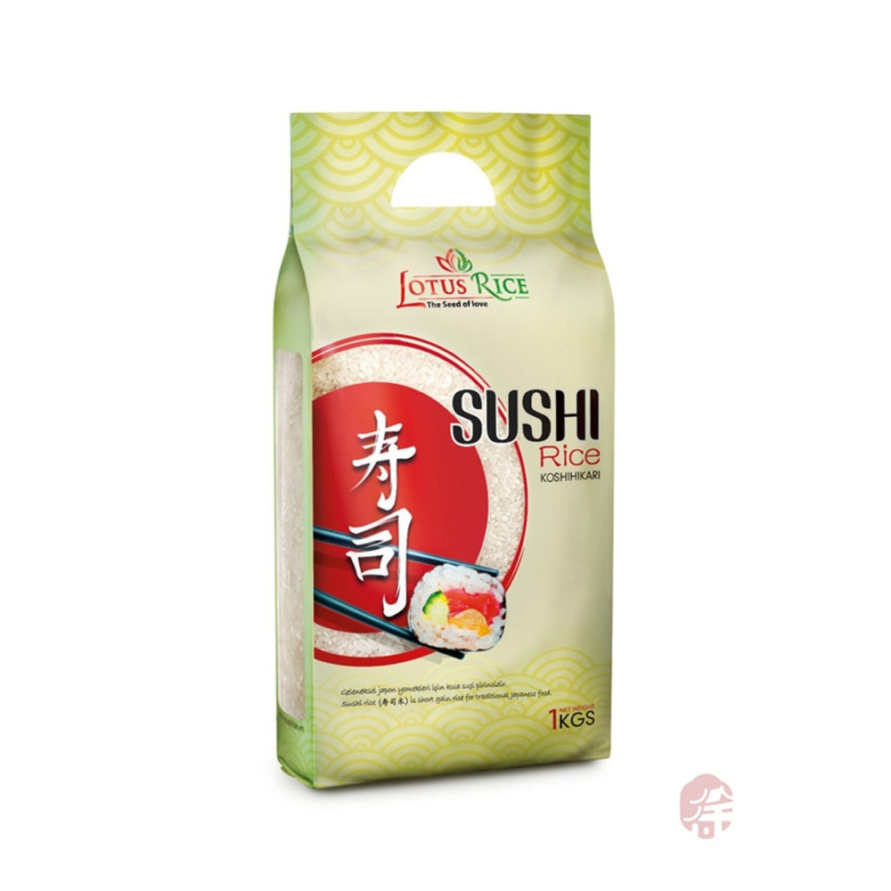 Lotus Premium Koshihikari Sushi Pirinç ( Premium Koshihikari Sushi Rice ) - 1000g Bakliyat Fiyatı