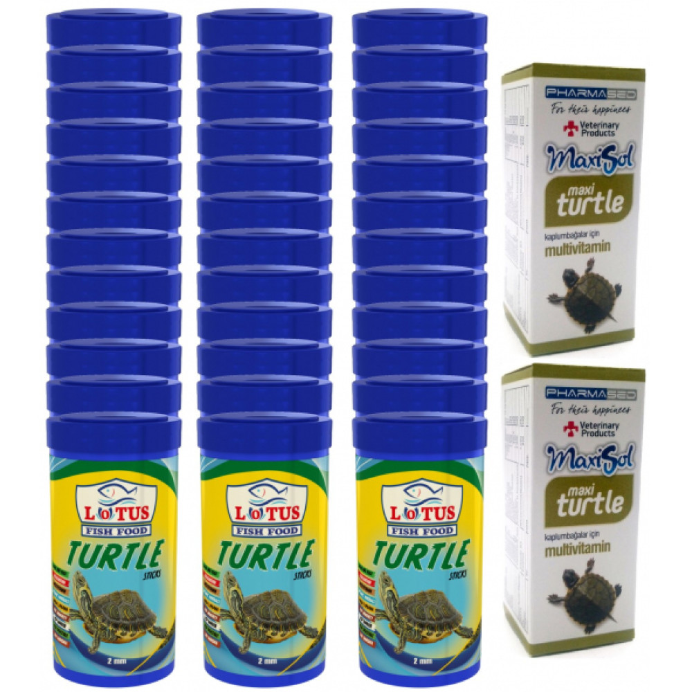 Lotus Turtle Sticks 36X100ml Kutu Kaplumbaga Yemi Ve 2 Multivitamin Evcil Hayvan Ürünleri Fiyatı
