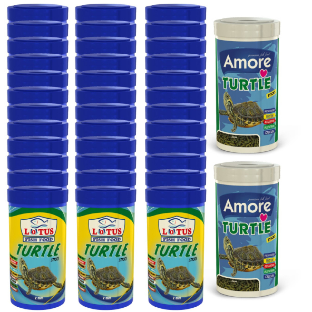 Lotus Turtle Sticks 36X100ml Kutu Kaplumbaga Yemi Ve 2X250ml Kutu Evcil Hayvan Ürünleri Fiyatı