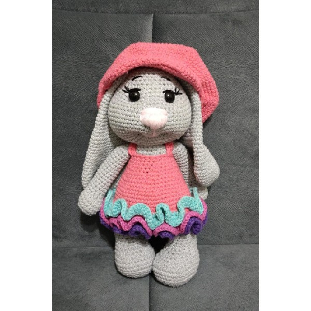 Lotushobievi Amigurumi Sevimli Elbiseli Tavşan 30CM - Tavşancık Oto Boyaları Fiyatı
