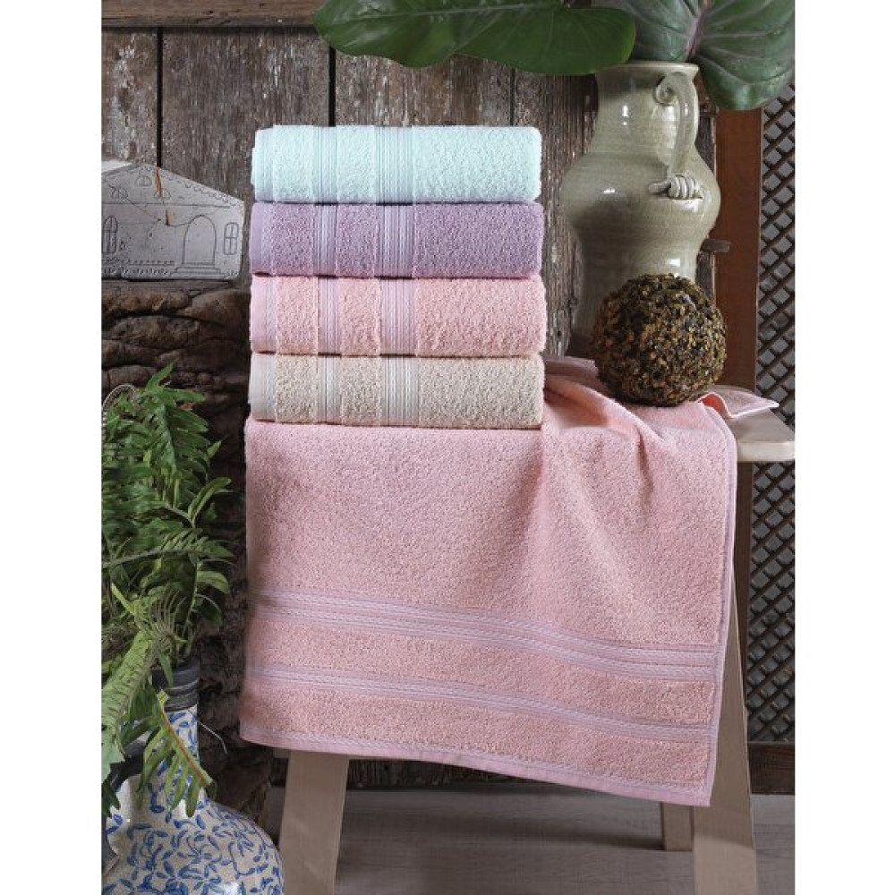 Louis Marie Premium 4'lü 50X90 cm El & Yüz Havlu Seti | %100 Pamuk - 50 x 90 cm - Renkli Banyo Havlusu Fiyatı