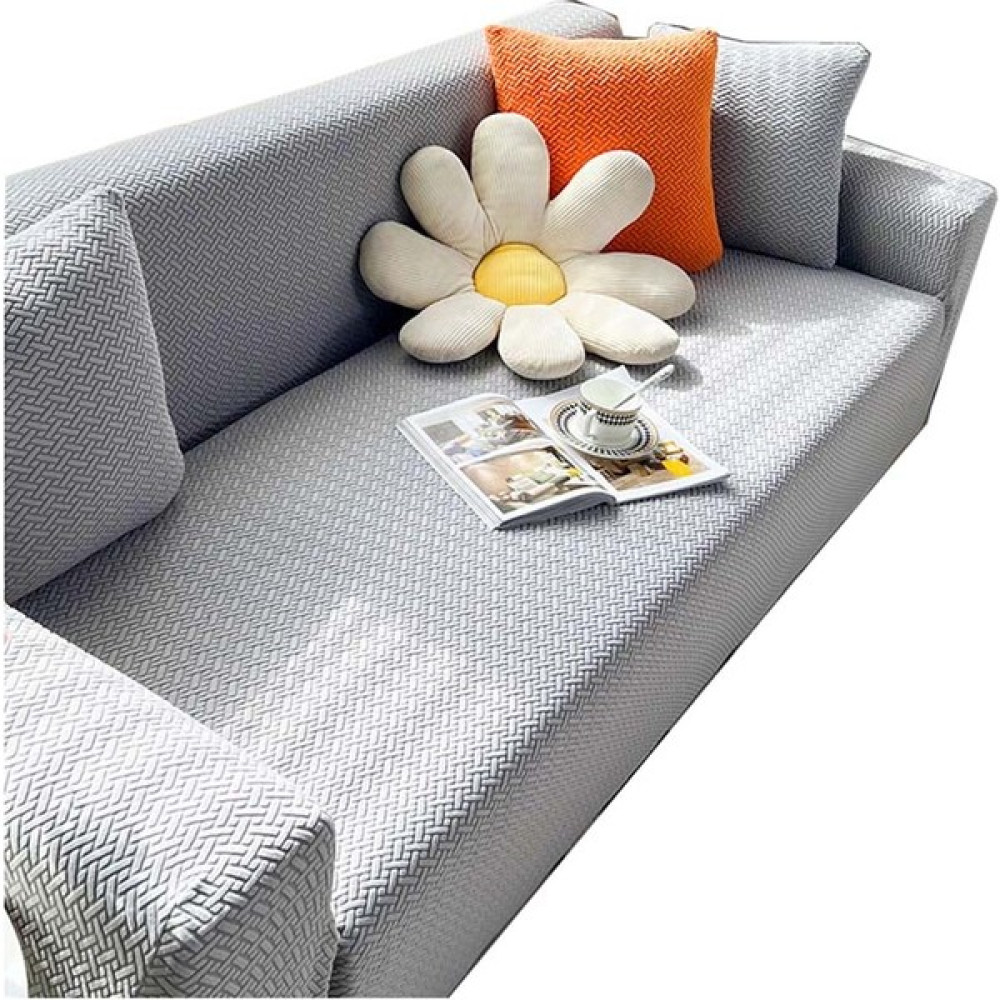 Louisea Elastik Koltuk Kılıfı, Kaymaz Kanepe Kılıfı (Yurt Dışından) - Açık Gri - 140 x 180 cm Koltuk & Kanepe Örtüsü Fiyatı