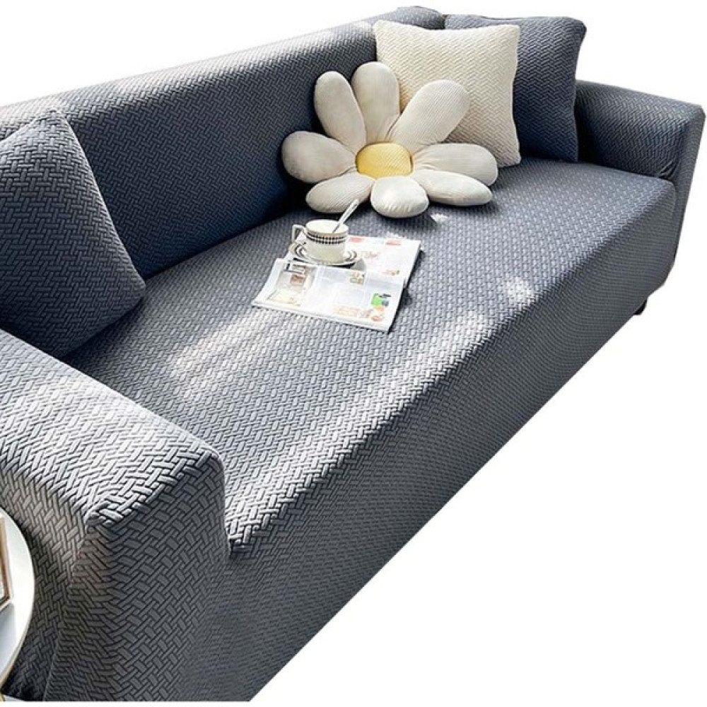 Louisea Elastik Koltuk Kılıfı, Kaymaz Kanepe Kılıfı (Yurt Dışından) - Koyu Gri - 90 x 140 cm Koltuk & Kanepe Örtüsü Fiyatı