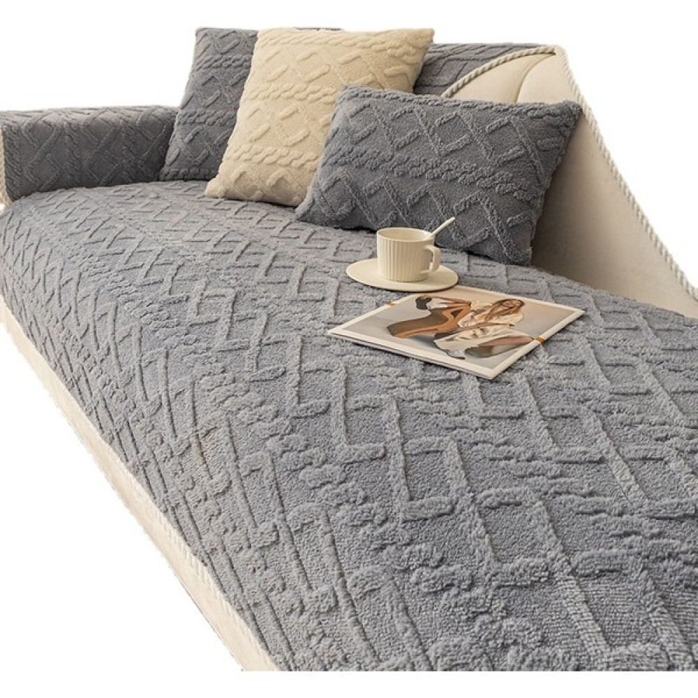 Louisea Koltuk Kılıfı (Yurt Dışından) - Açık Gri - 110 x 210 cm Koltuk & Kanepe Örtüsü Fiyatı