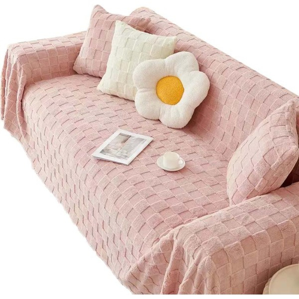 Louisea Peluş Kanepe Örtüsü Kedi Geçirmez Kanepe Örtüsü ile Örtü Bez Havlu Tam Kapak Kanepe Battaniye (Yurt Dışından) - Pembe - 180 x 130 cm Koltuk & Kanepe Örtüsü Fiyatı