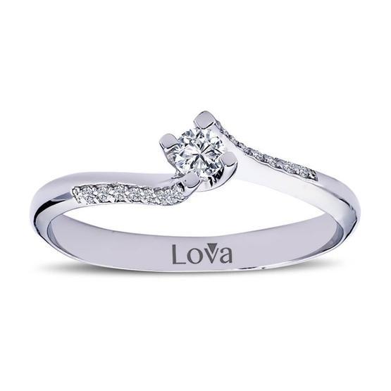 Lova 1050101 Toplam 0,17 Karat Pırlanta Tektaş Yüzük