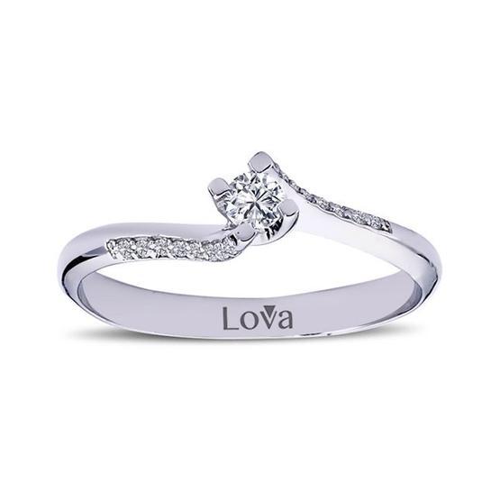 Lova 1050101 Toplam 0,17 Karat Pırlanta Tektaş Yüzük