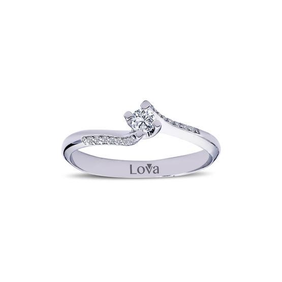 Lova 1050101 Toplam 0,17 Karat Pırlanta Tektaş Yüzük