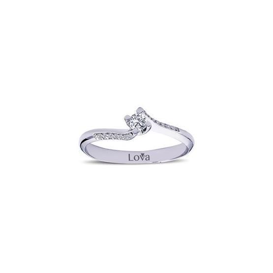 Lova 1050101 Toplam 0,17 Karat Pırlanta Tektaş Yüzük