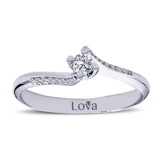 Lova 1050101 Toplam 0,17 Karat Pırlanta Tektaş Yüzük