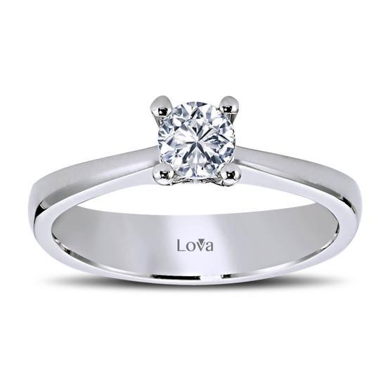 Lova 1060028 G Renk 0,33 Karat Pırlanta Tektaş Yüzük