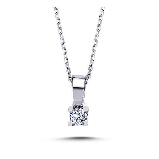 Lova 2070001 0,08 Karat Pırlanta Tektaş Kolye
