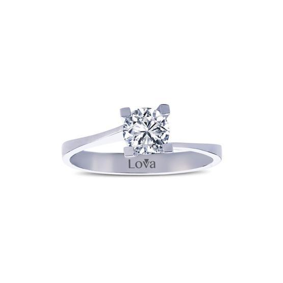 Lova Pırlanta 1030037-20 G Renk 0.70 Karat Pırlanta Tektaş Yüzük Pırlanta Tek Taş Yüzük Fiyatı