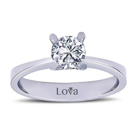Lova Pırlanta 1030057-20 G Renk 0.70 Karat Pırlanta Tektaş Yüzük Pırlanta Tek Taş Yüzük Fiyatı