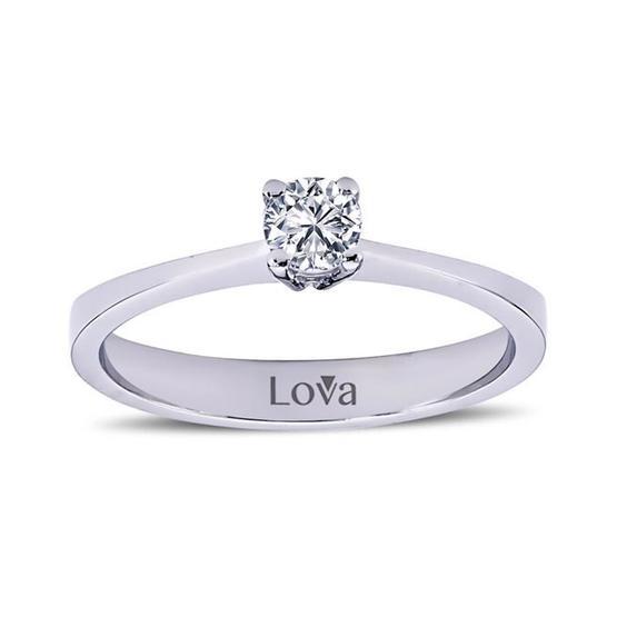 Lova Pırlanta 1030062-10 H Renk 0.23 Karat Tektaş Pırlanta Yüzük Pırlanta Tek Taş Yüzük Fiyatı