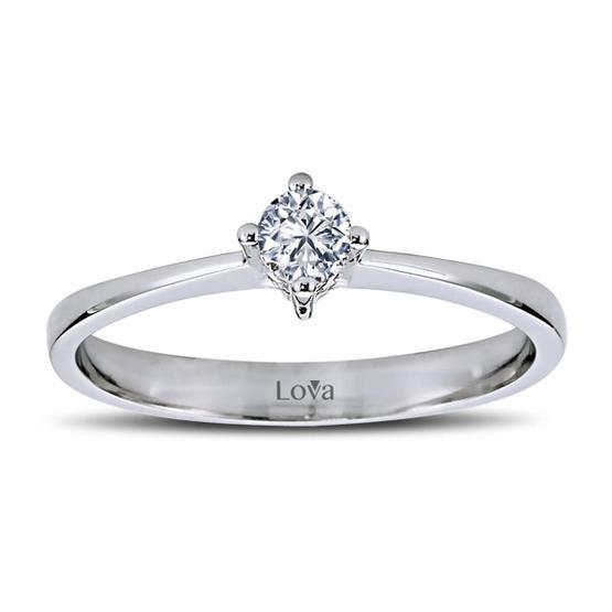 Lova Pırlanta 1030093-16 G Renk 0.16 Karat Tektaş Pırlanta Yüzük