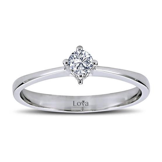 Lova Pırlanta 1030093-16 G Renk 0.16 Karat Tektaş Pırlanta Yüzük