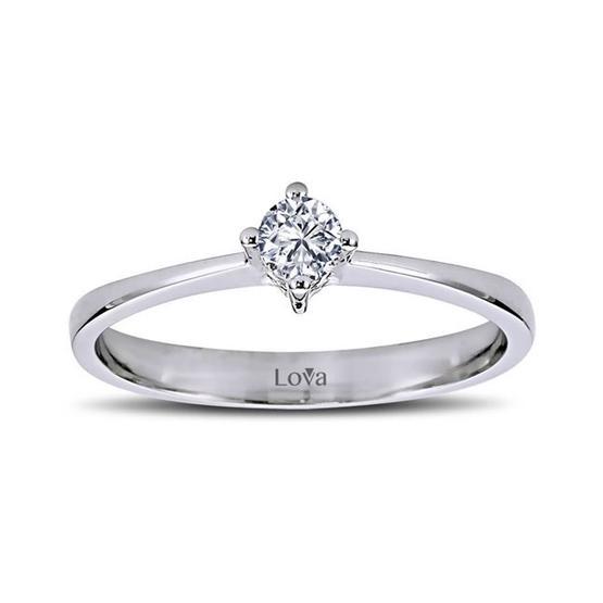 Lova Pırlanta 1030093-16 G Renk 0.16 Karat Tektaş Pırlanta Yüzük Pırlanta Tek Taş Yüzük Fiyatı