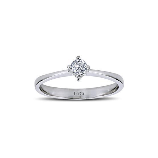 Lova Pırlanta 1030093-16 G Renk 0.16 Karat Tektaş Pırlanta Yüzük