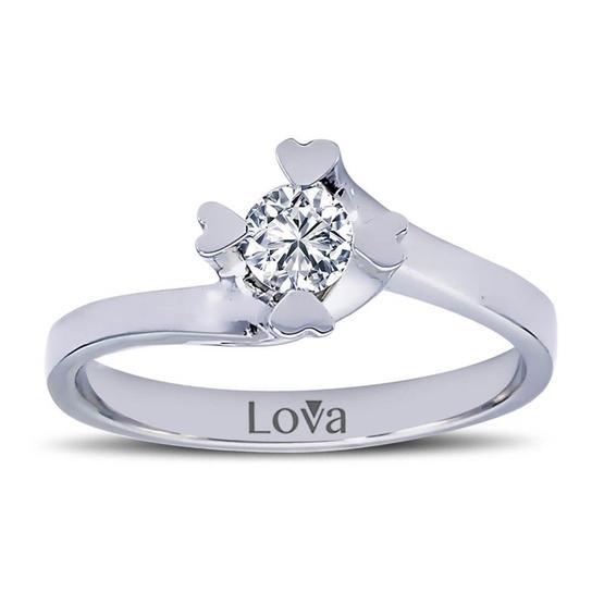 Lova Pırlanta 1050077-10 G Renk 0.26 Karat Tektaş Pırlanta Yüzük