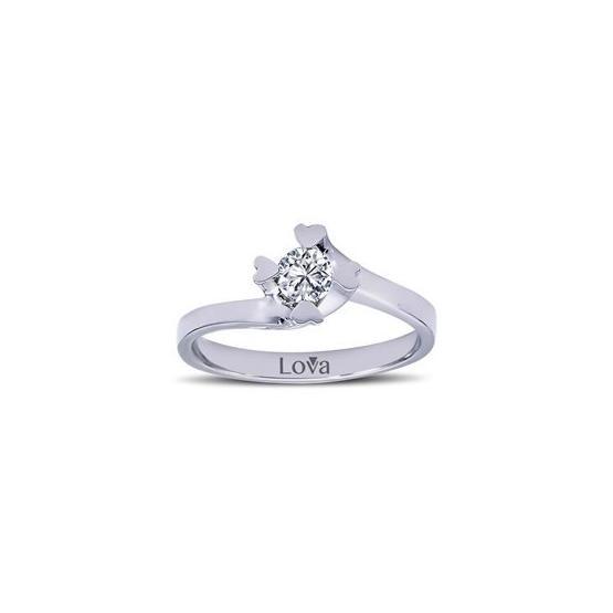 Lova Pırlanta 1050077-10 G Renk 0.26 Karat Tektaş Pırlanta Yüzük