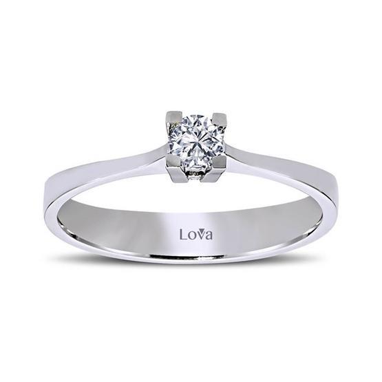 Lova Pırlanta 1060023-13 G Renk 0.13 Karat Tektaş Pırlanta Yüzük